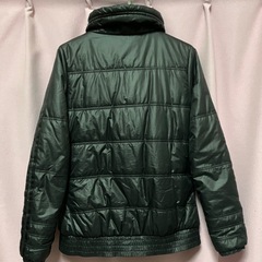 adidas アディダス ダウンジャケット 黒 ブラック ジップアップ ジャンパー アウター L 中綿ジャケット スリムジャケットの画像