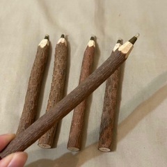 鉛筆風ボールペン 木の画像