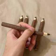 鉛筆風ボールペン 木の画像