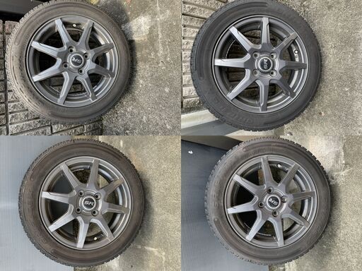 【引取限定】GRIP MAX ICE X＋アルミ・155/65R14・2022年