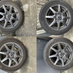 【引取限定】GRIP MAX ICE X＋アルミ・155/65R14・2022年の画像