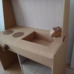 段ボールキッチンの画像