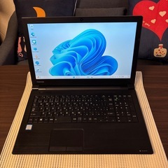 DynabookB65/Mwin11対応の第8世代i3-8130U＋SSD256GB新品＋メモリ8GBWebカメラ/オフィス付きの画像