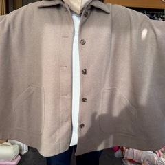ポンチョ コート アウター Heatherの画像