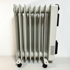 デロンギ  オイルヒーター ヒターファン付き 8枚フィン utax 470812G 空気を汚さない ルームヒーター 動作確認済み Delonghiの画像