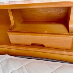 ベッドフレーム 収納付き※マットは除くの画像