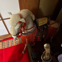 兜、馬人形の画像