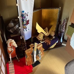 兜、馬人形の画像