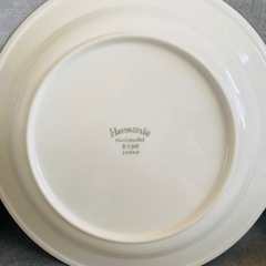 ペア大皿プレート　ハンドペインティングの画像