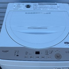 ☆洗濯機 シャープ 6.0Kg 2024年製の画像