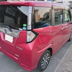 ダイハツトール（トヨタルーミーOEM）★カスタムG　SAⅡ★抹消★赤★低走行の画像