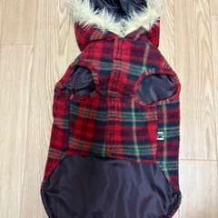ペット服 ファー付きコート 4号の画像