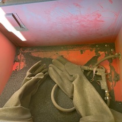 問い合わせて多数の為受付終了アストロ　サンドブラストキャビネットの画像