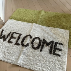 可愛い玄関マット2枚の画像