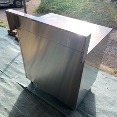 【美品】引き戸付きステンレス作業台　タニコーの画像