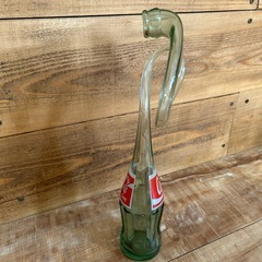 ⑤  コカコーラ　変形瓶　コレクション　Cola 空瓶　ガラス　昭和レトロ　コップ　アメリカンの画像