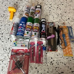 【まとめて引き取り限定】DIY用品 塗装ラッカースプレー、ドリル等