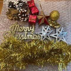 クリスマスツリー90cm/オーナメントセットの画像