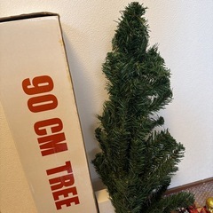 クリスマスツリー90cm/オーナメントセットの画像