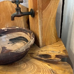 手洗い場　洗面台　店舗　和風　ハンドメイドの画像