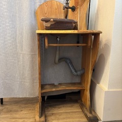 手洗い場　洗面台　店舗　和風　ハンドメイドの画像