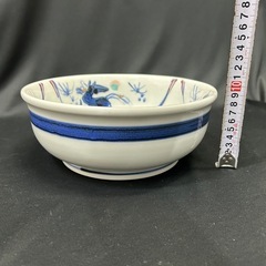 11233😸 砥部焼 馬の絵柄 中鉢 西岡工房の画像