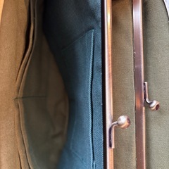 頒布製がま口ウォレットバッグ マルシェ購入の画像