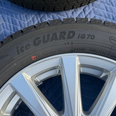 YOKOHAMA ice GUARD iG70 165/60R14 アルミ付スタッドレスタイヤ4本セットの画像