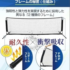 未使用 KaRaDaStyle スポーツネット 収納袋付き 3×1Mの画像