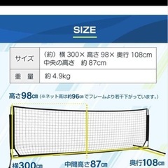 未使用 KaRaDaStyle スポーツネット 収納袋付き 3×1Mの画像