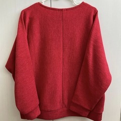 レッド 長袖ニット 赤 Honeys Lの画像