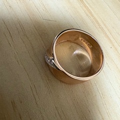 ローズゴールドリング　9ミリの画像