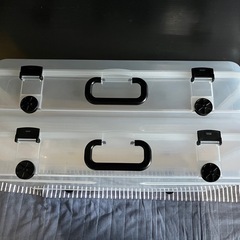 スリム　収納ケース　 クローズケース キャスター付き 日本製  収納 ベッド下 隙間収納  クリアケース　蓋付き　スタッキング　棚上　の画像