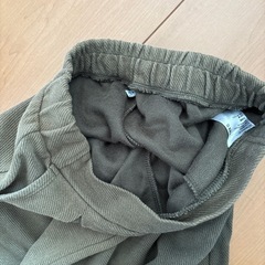 ユニクロ　カーキ　ハーフパンツの画像