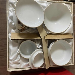 九谷焼 子供祝い膳セット（男の子用）4セットの画像