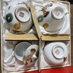 九谷焼 子供祝い膳セット（男の子用）4セットの画像