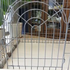 犬 ケージ ペットサークル（屋根付き）＋ペットフェンス アイリスオーヤマの画像