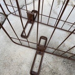 ペットフェンス　ブラウン　2枚セットの画像