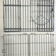 犬 ケージ ペットサークル（屋根付き）＋ペットフェンス アイリスオーヤマの画像