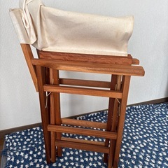 【取引先決定】折りたたみ椅子　木製【2脚】の画像