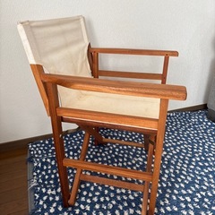 【取引先決定】折りたたみ椅子　木製【2脚】の画像