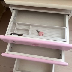 勉強机  ピンク色の画像
