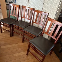 椅子四脚セット (ひろ) 海神の椅子《ダイニングチェア》の中古あげます