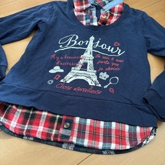 子供服　重ね着風　長袖　ロンTの画像