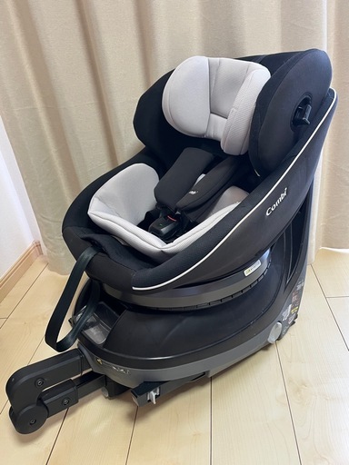 【美品】 combi チャイルドシート クルムーヴスマート 360度回転 ISOFIX