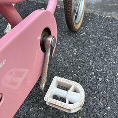自転車　子供　女の子　14インチ　ピンク　幼児　小学生　低学年　中古　キッズバイクの画像