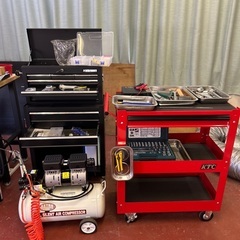 ※引取対応/バラ売り不可 バイク整備 工具等セット KTC TONE JTRIPの画像