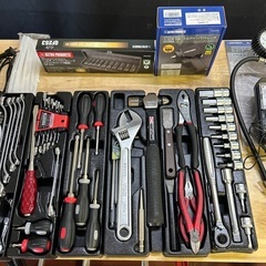 ※引取対応/バラ売り不可 バイク整備 工具等セット KTC TONE JTRIPの画像