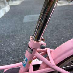 自転車　子供　女の子　14インチ　ピンク　幼児　小学生　低学年　中古　キッズバイクの画像