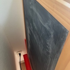IKEA ブラック・ホワイトボート　チョーク付きの画像
